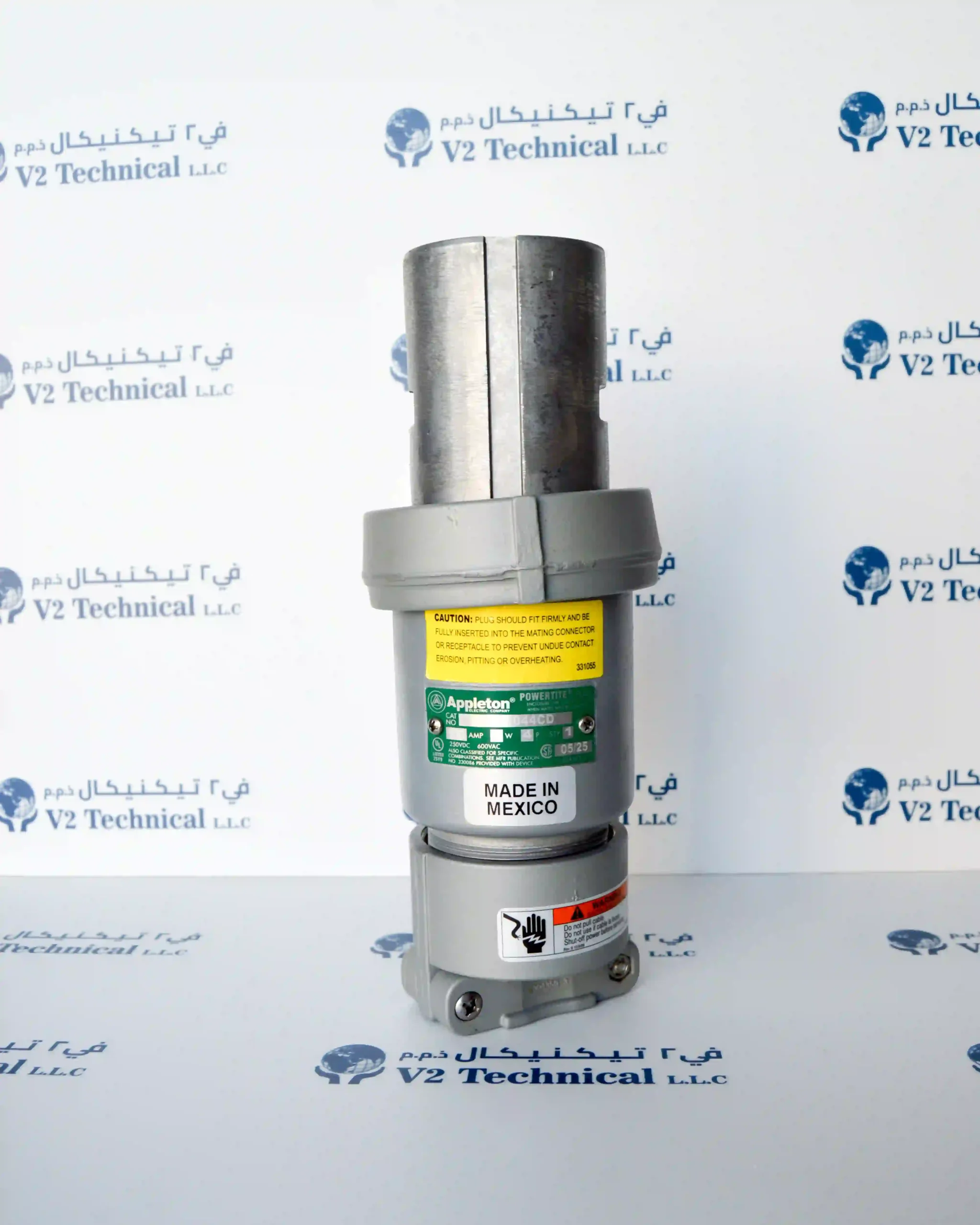 Appleton ACP1044 100A 4-Pole Pin Sleeve Clamping Ring Plug Marine - V2 Technical LLC UAE
