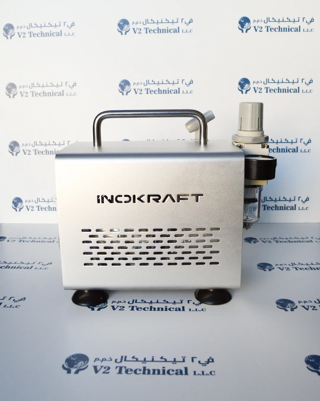 InoKraft Airbrush Set with Quiet Compressor Complete Kit - V2 Technical LLC UAE