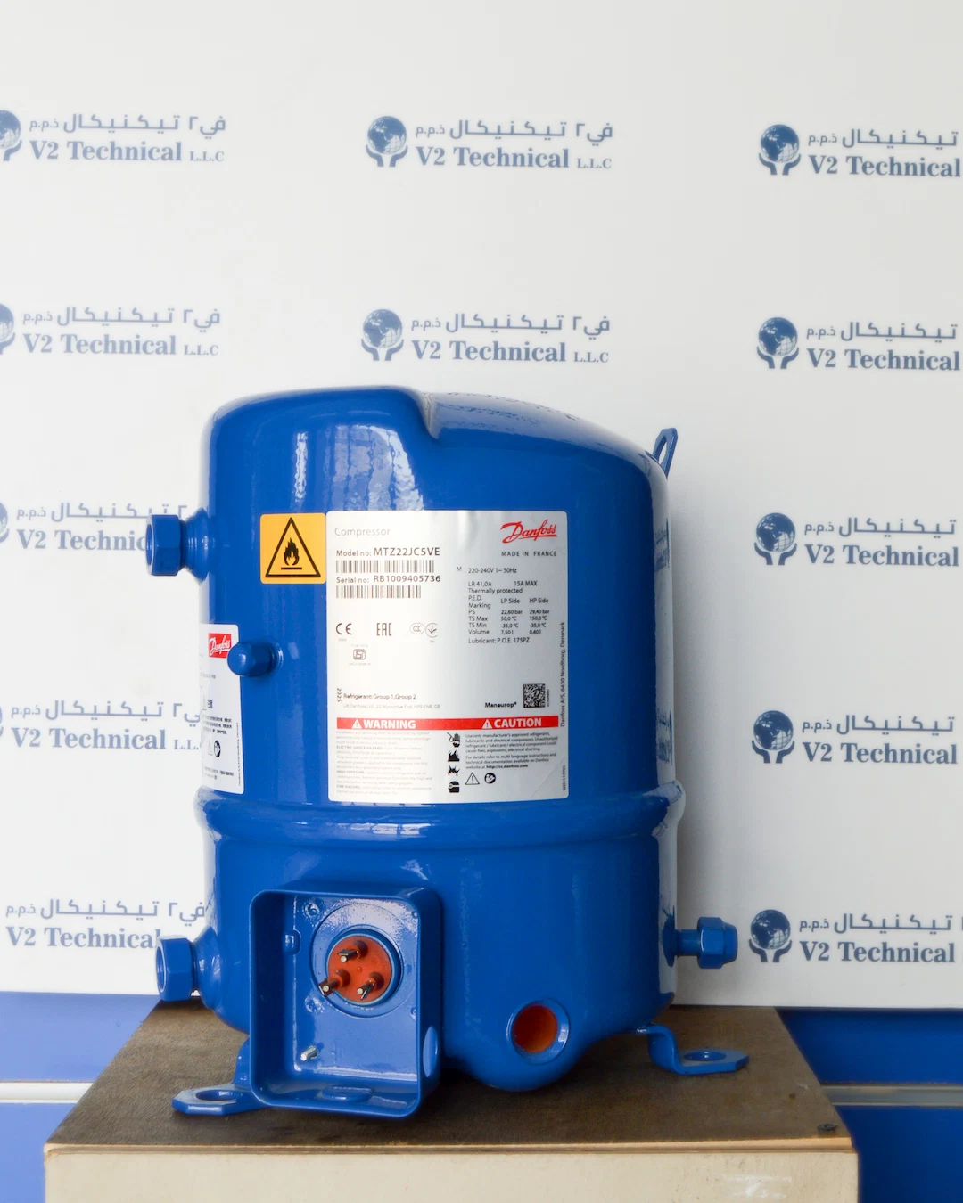 Danfoss MTZ22JC5VE Blue Compressor R134A R404A Marine Refrigeration -Danfoss Supplier in uae