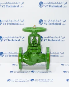 Cast Iron PN16 Globe Valve in UAE. Dikkan Turkey - V2 Technical LLC UAE