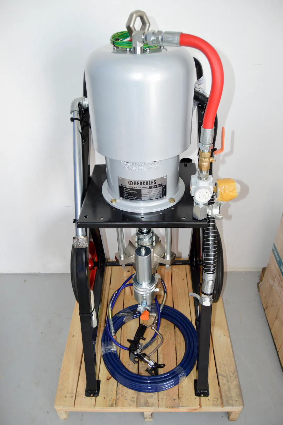 Hercules Airless Pump with High Pressure Hose and Spray Gun Shipyard Painting - V2TK Shop UAE