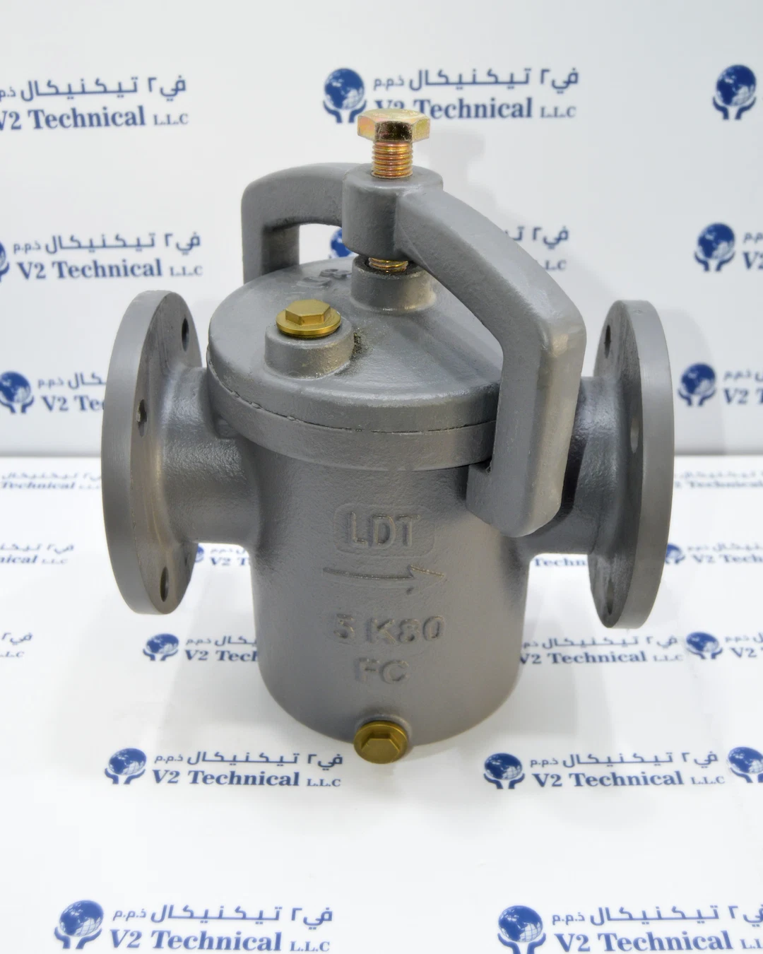 JIS 5K 80A Cast Iron Can Water Filter Swing Bolt Cover Brass Plugs Marine Seawater - V2TK Shop UAE
