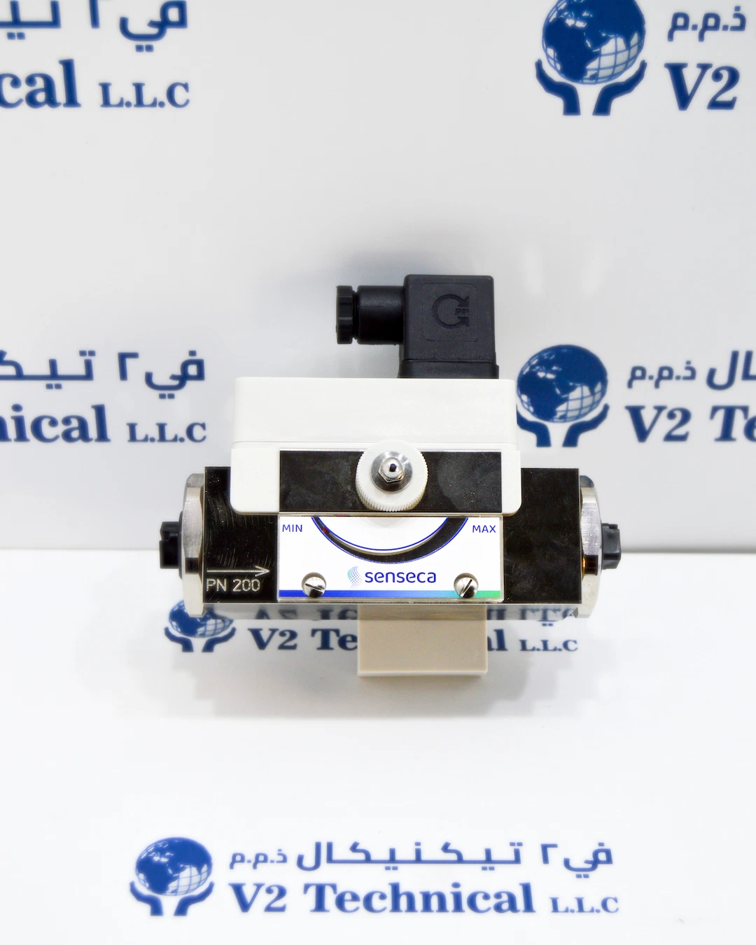 Senseca Honsberg PN200 Mechanical Flow Switch 200 Bar DIN 43650 Marine Hydraulic UAE - V2 Technical LLC Ajman