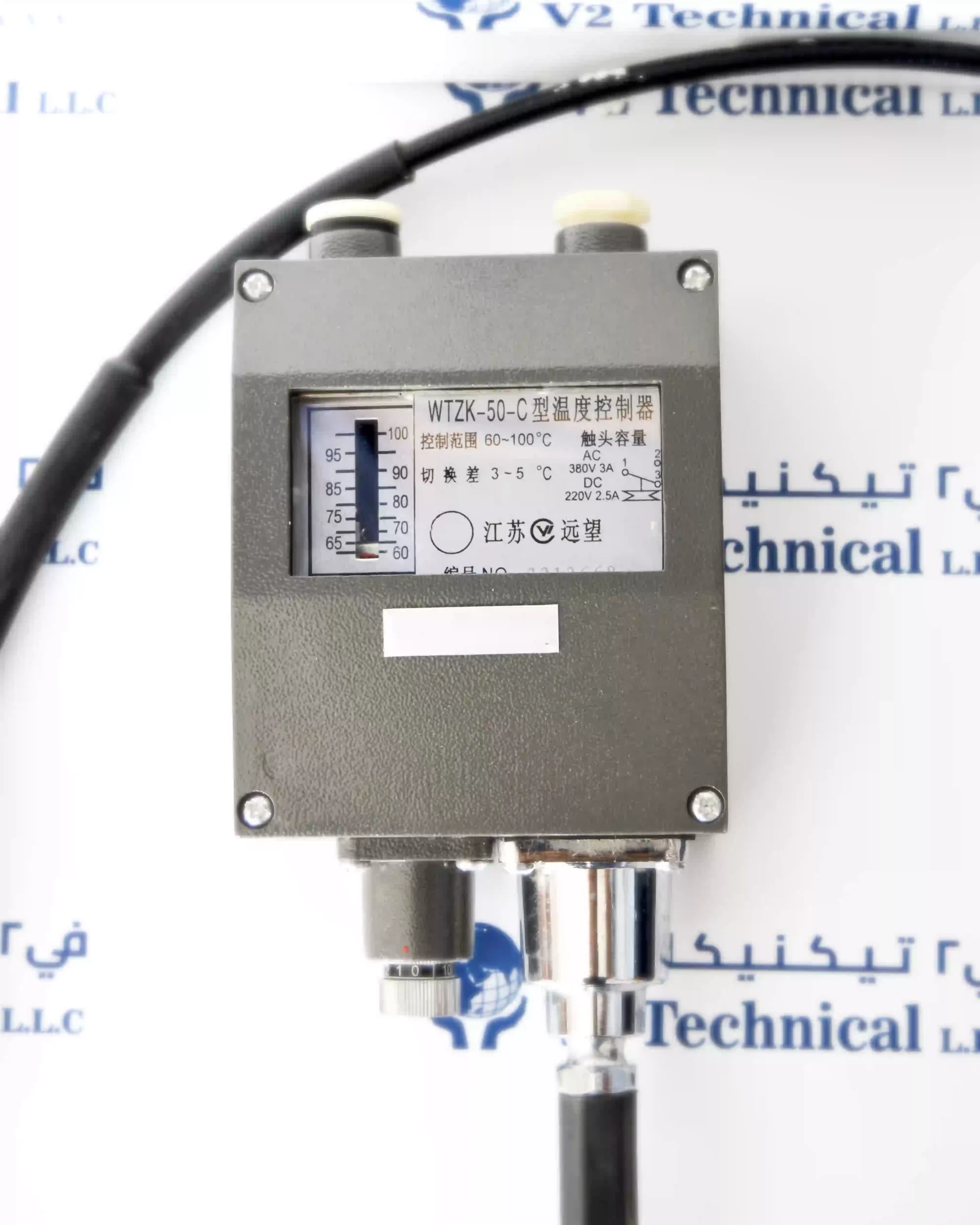 WTZK-50-C Marine Pressure Type Temperature Controller 60-100°C AC380V IP44 CCS UAE - V2 Technical LLC Ajman